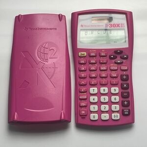 Texas Instruments Pink TI-30X IIS Scientific Calculator with Slide Cover